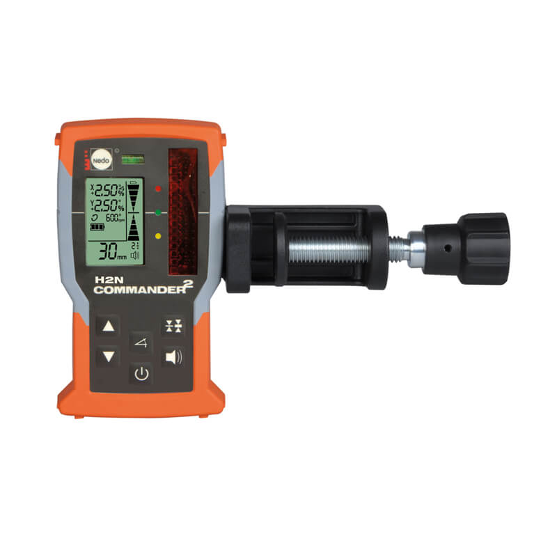 NEDO COMMANDER 2 H2N with mm display and Heavy-Duty rod clamp