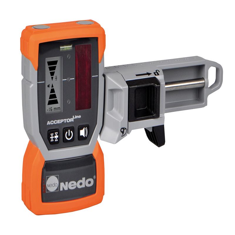 Nedo ACCEPTOR Line with mm display and Heavy-Duty rod clamp