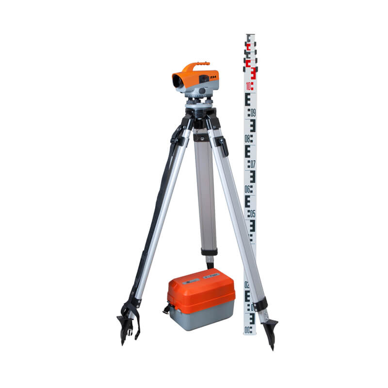 NEDO Levelling Set Z24 with 5 m levelling staff + aluminium tripod