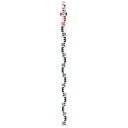 Fibreglass levelling staff 5 m, graduation 1, incl. case and bubble - Special Levelling Staffs