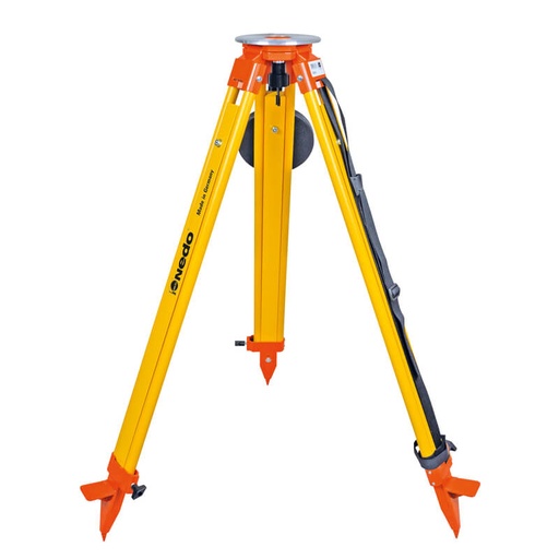 [NED-200530] NEDO Wooden tripod 1,02 m-1,67 m, large round tripod head, screw clamp, Strapless-Go