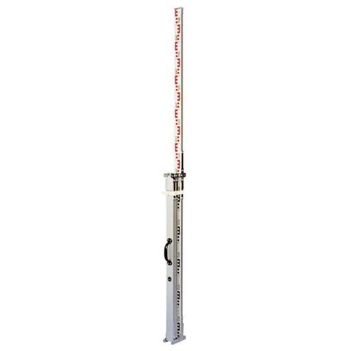 [NED-326312-615] Levelling staff 4 m, with bubble - Narrow Aluminium Leveling Staff